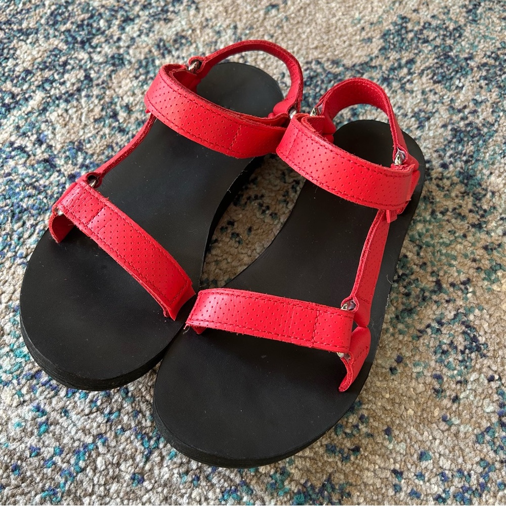 Teva Red and Black Women's Sandals